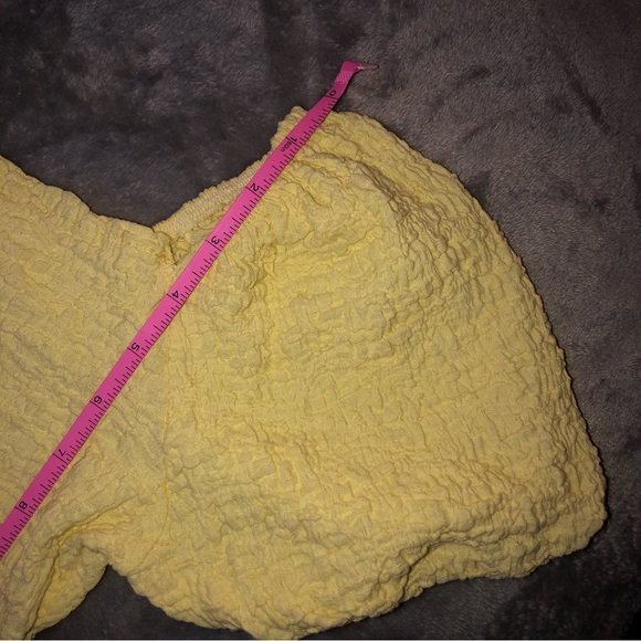 NEW Pale Yellow Zara Textured Weave Dress - Picture 11 of 12